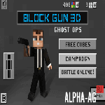 Взломанная Block Gun 3D: Ghost Ops