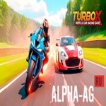 Взломанная TurboX: Moto & Car Racing Game